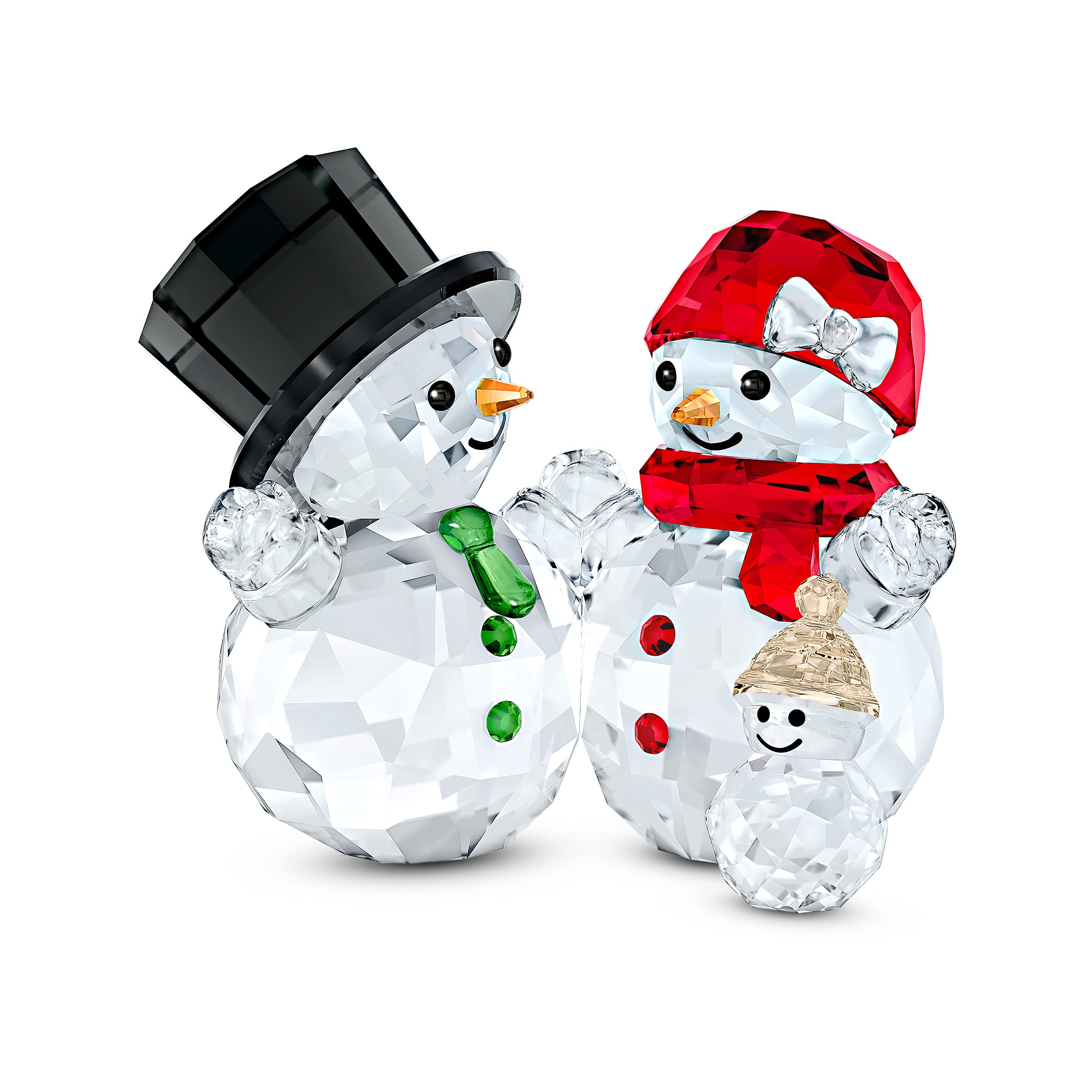 Foto 2 pulgar | Figura De Cristal Swarovski Joyful Christmas Snowman Family - Venta Internacional.