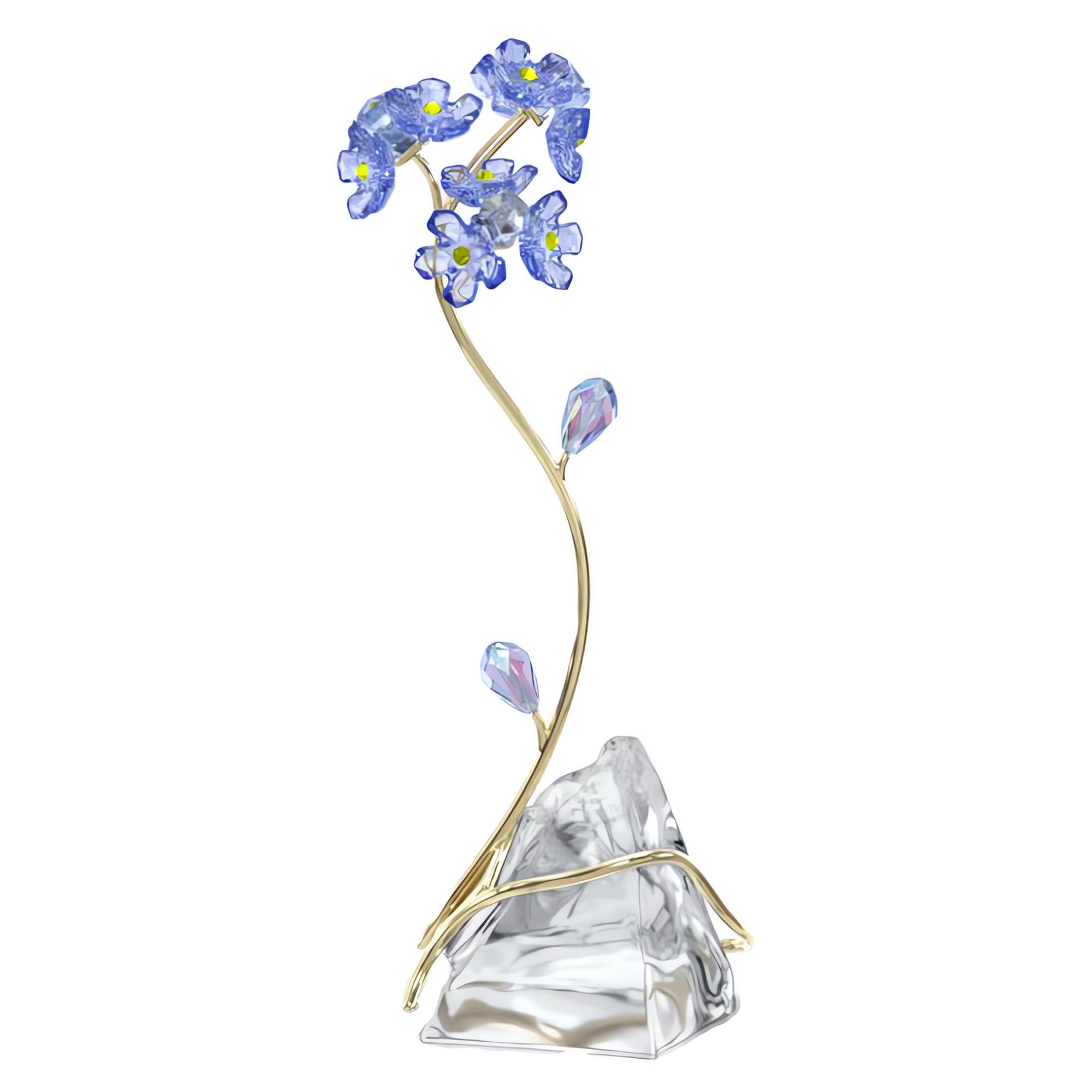 Foto 3 pulgar | Figura Florere Forget-me-not De Swarovski Con Cristales Y Tono Dorado - Venta Internacional.