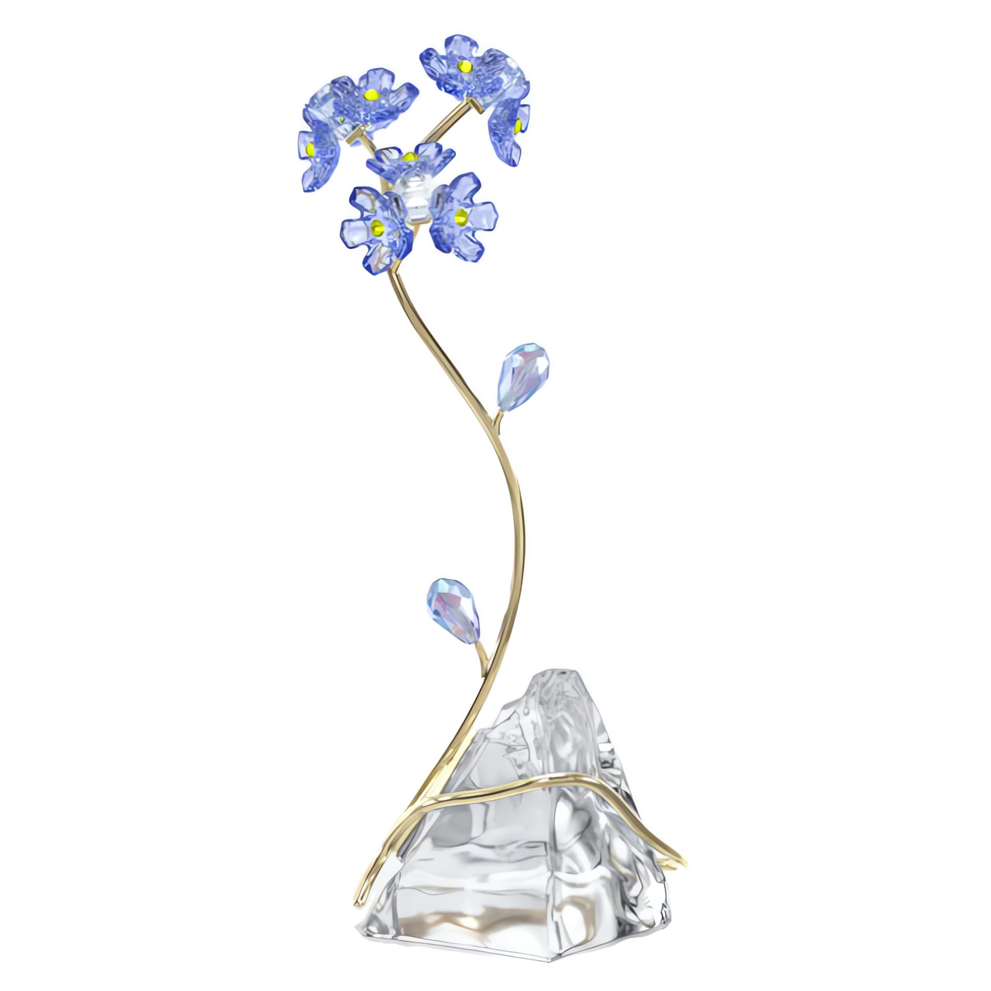 Foto 4 pulgar | Figura Florere Forget-me-not De Swarovski Con Cristales Y Tono Dorado - Venta Internacional.