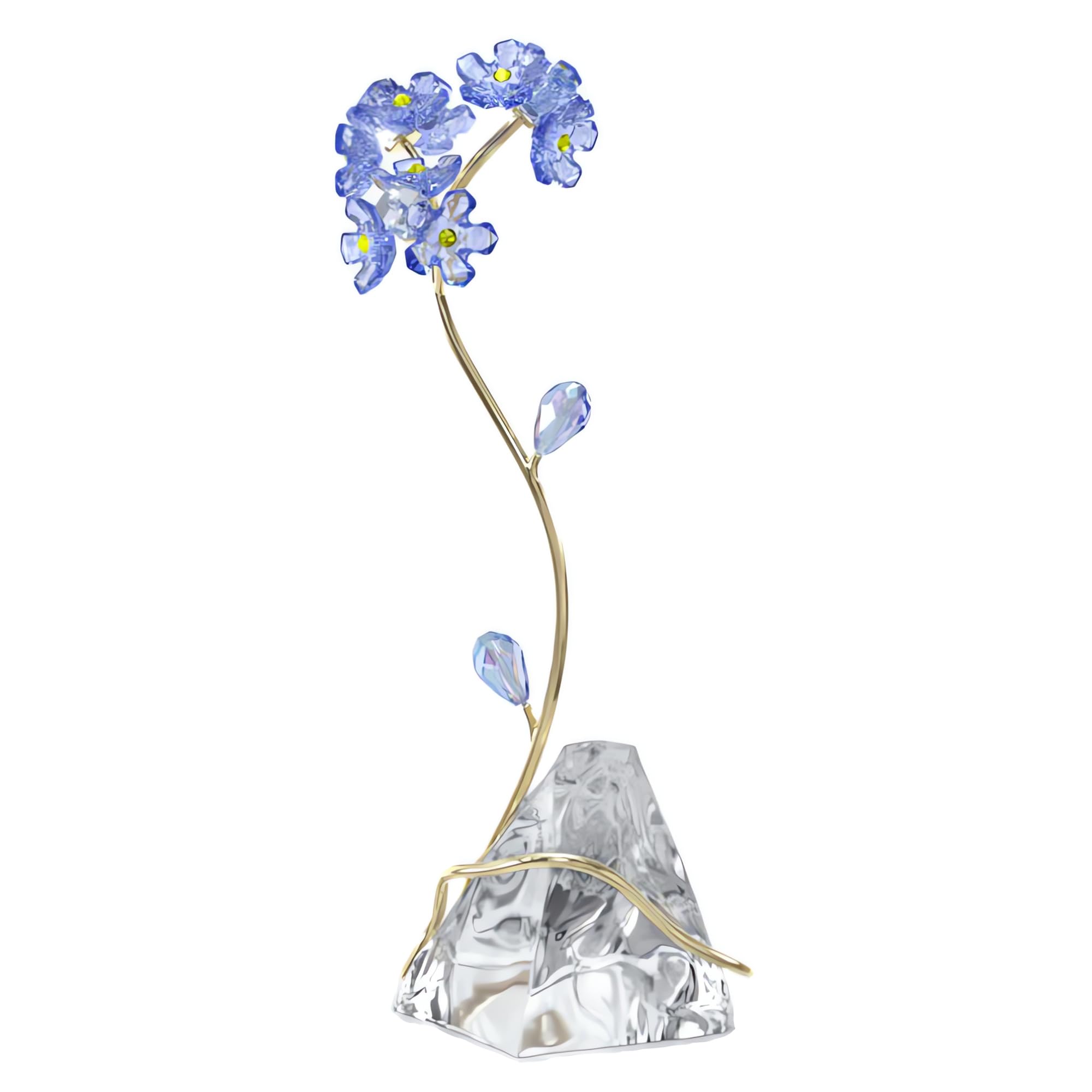 Foto 5 pulgar | Figura Florere Forget-me-not De Swarovski Con Cristales Y Tono Dorado - Venta Internacional.