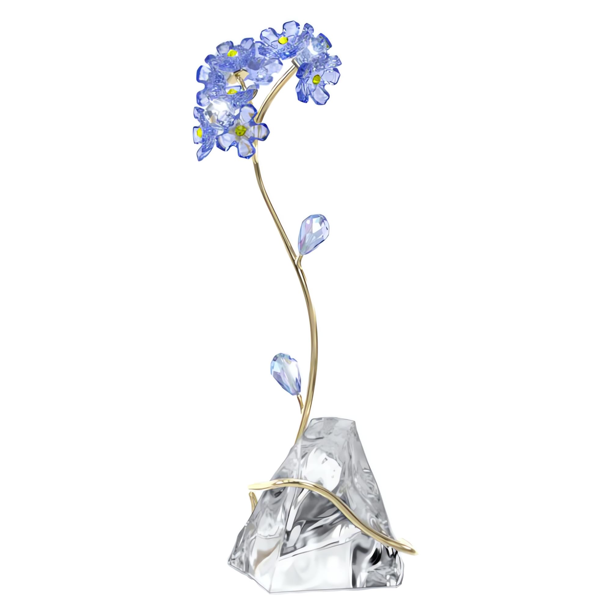 Foto 5 | Figura Florere Forget-me-not De Swarovski Con Cristales Y Tono Dorado - Venta Internacional.