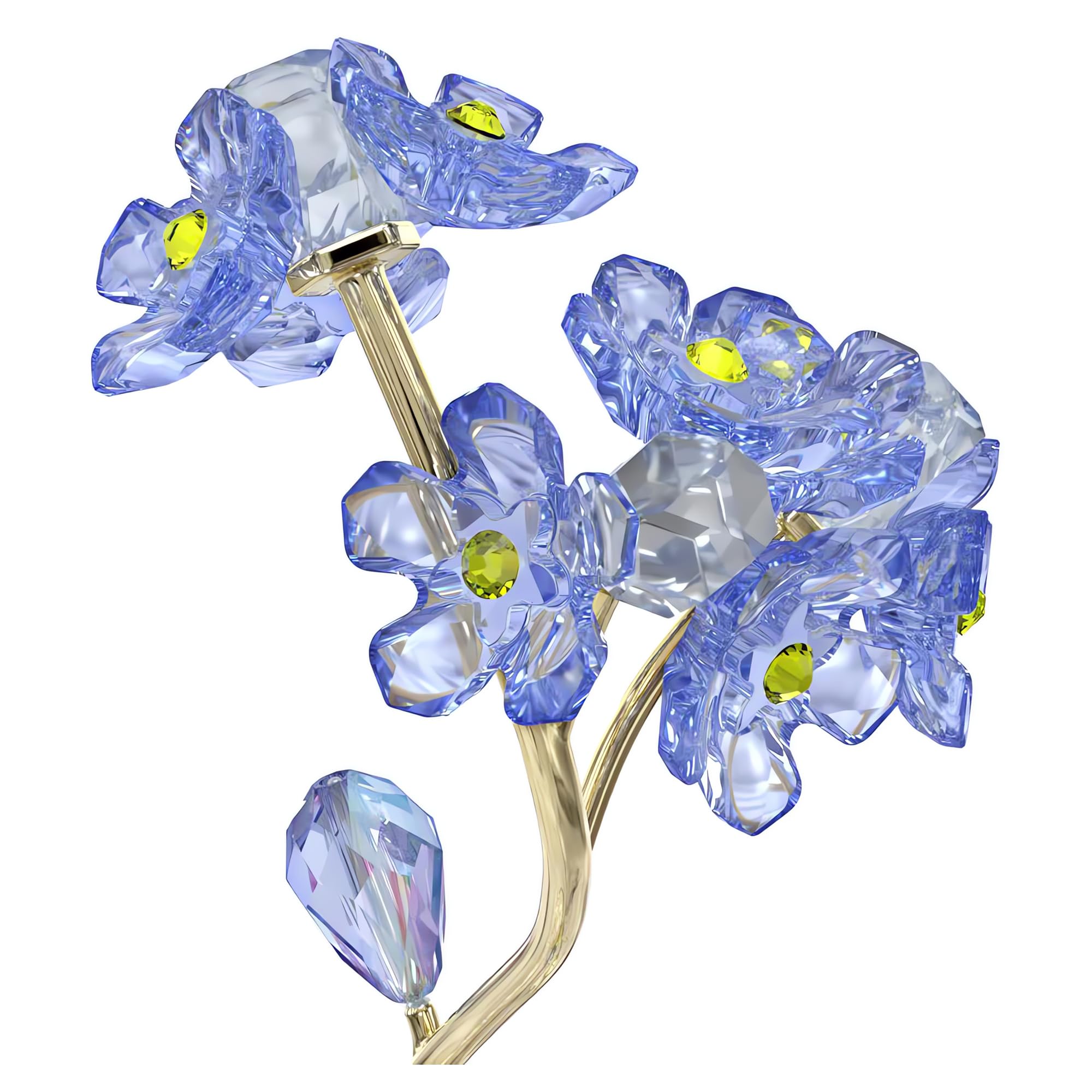 Foto 7 | Figura Florere Forget-me-not De Swarovski Con Cristales Y Tono Dorado - Venta Internacional.