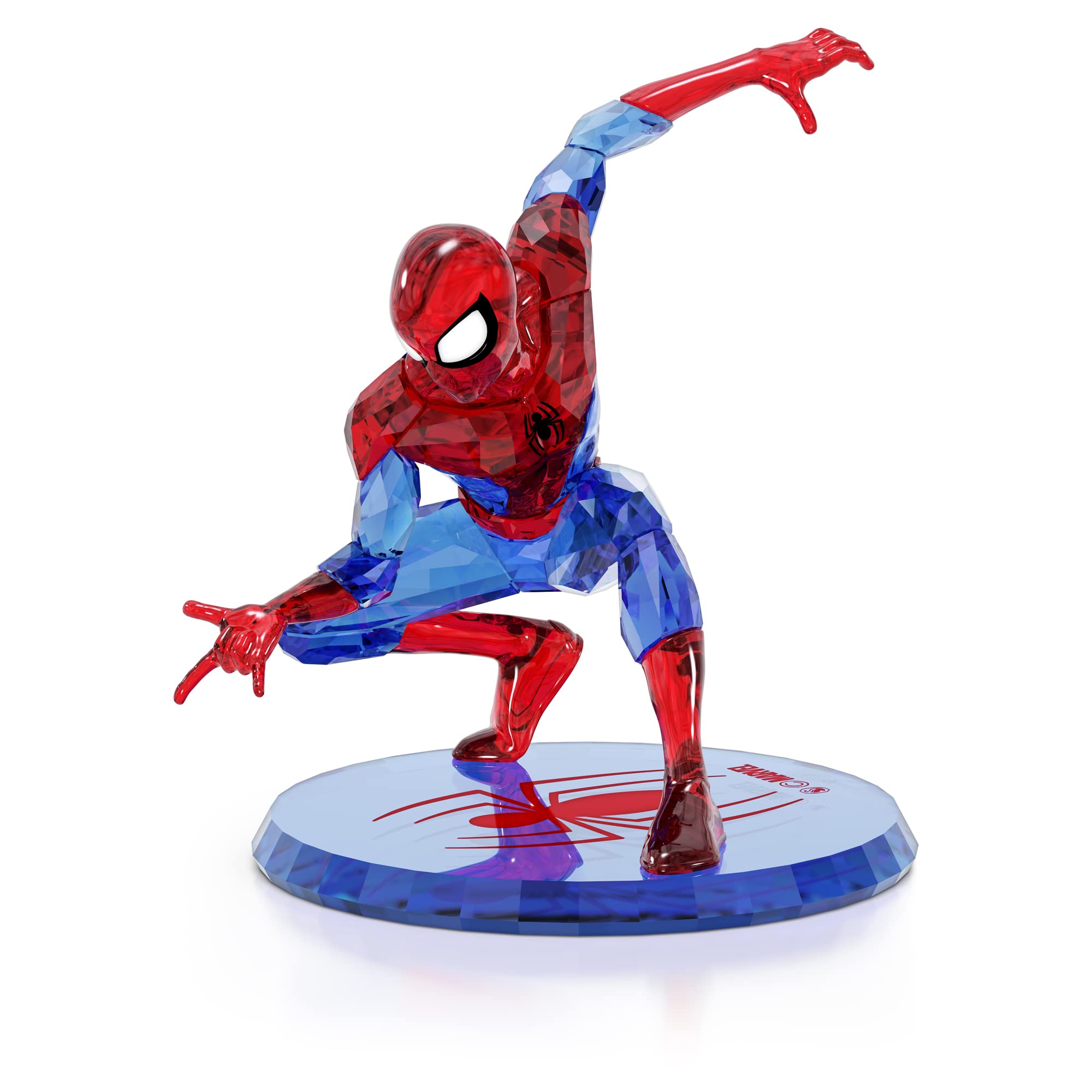 Figura Swarovski Marvel Spider-man Con Cristales Rojos Y Azules - Venta Internacional.