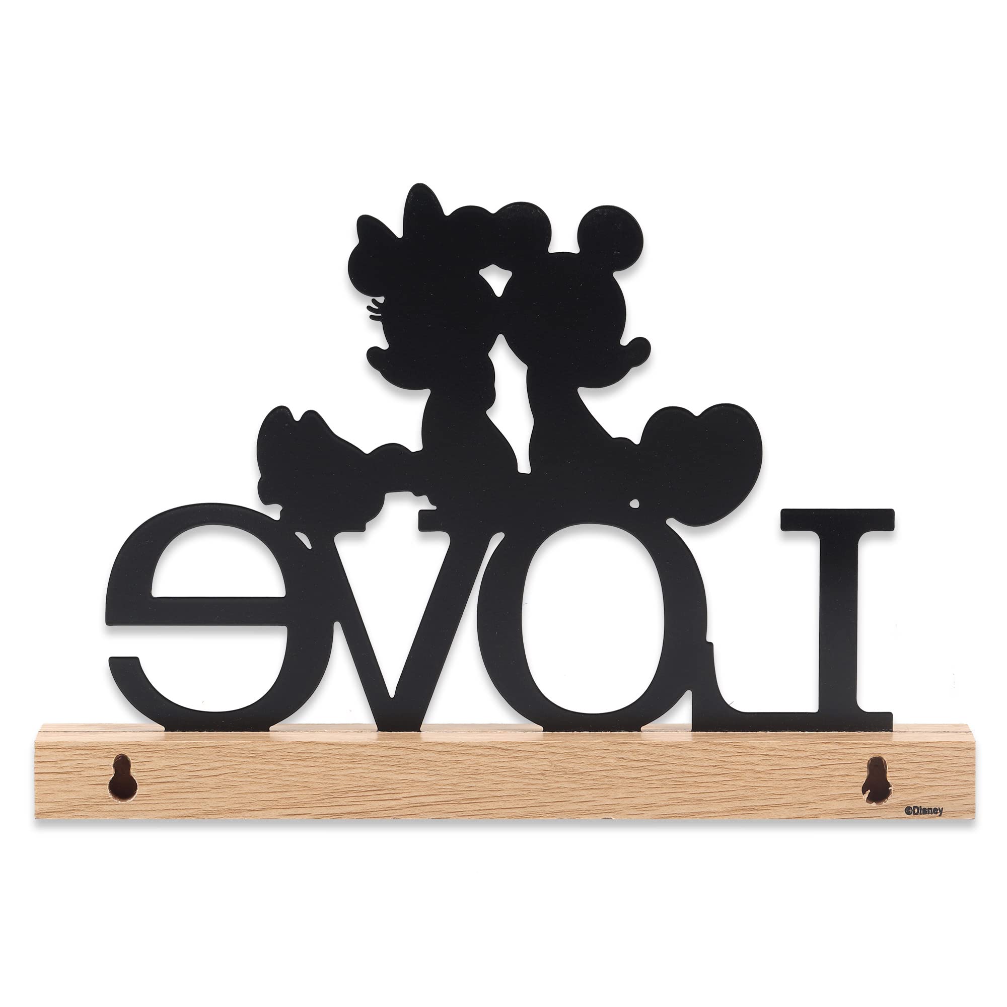 Foto 4 pulgar | Decoración De Mesa Disney Mickey Y Minnie Love, Decoración De Metal - Venta Internacional.