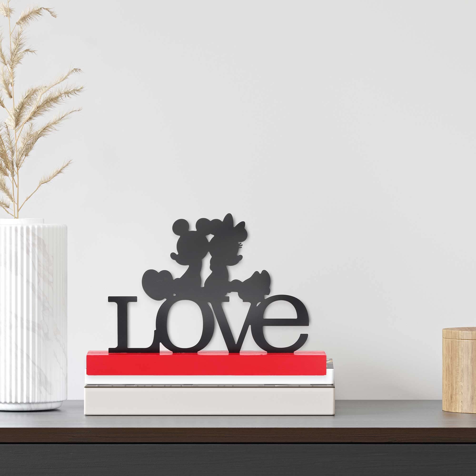 Foto 6 pulgar | Decoración De Mesa Open Road Brands Disney Mickey & Minnie Love - Venta Internacional.