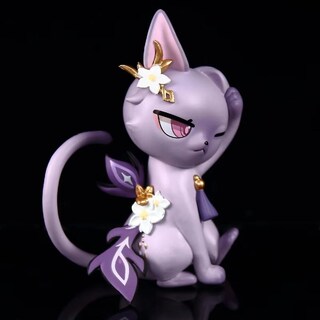Foto 2 | Figura Rzahuahu Keqing Cat Figura De Juego De Anime De Pvc De 11 Cm - Venta Internacional.