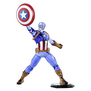 Foto 7 | Figura Swarovski Marvel Capitán América Con Cristales - Venta Internacional.