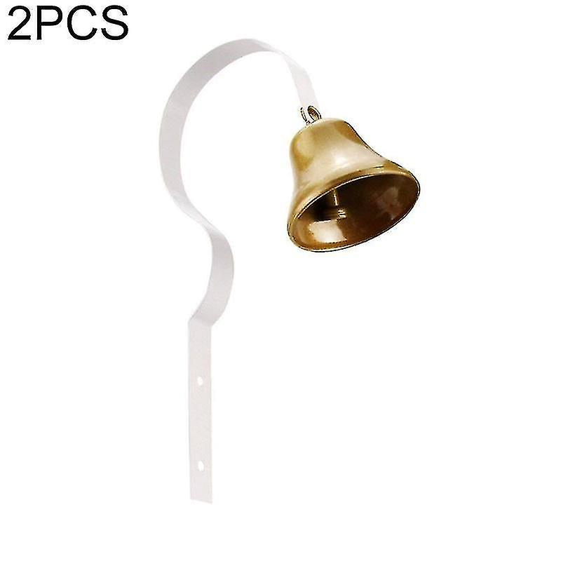 Campana Navideña Retro De Metal Con Forma De Jaula Para Pájaros, 2 Unidades, Color Blanco - Venta Internacional.