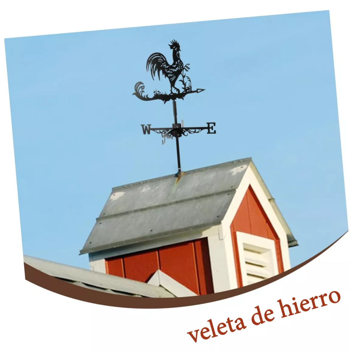 Foto 4 pulgar | Veleta De Viento Indicador De Dirección, Gallo Eo Safe Imports Esi-18739 Negro