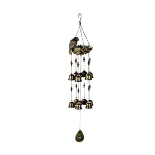 Foto 1 | Campana De Viento Pájaro Colibrí Colgante Eo Safe Imports Esi-20520 Dorado