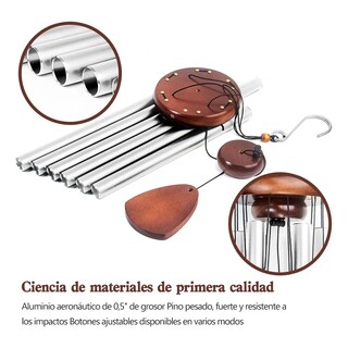 Foto 2 | Campanillas De Viento Memorativas Eo Safe Imports Esi-20519 Plata