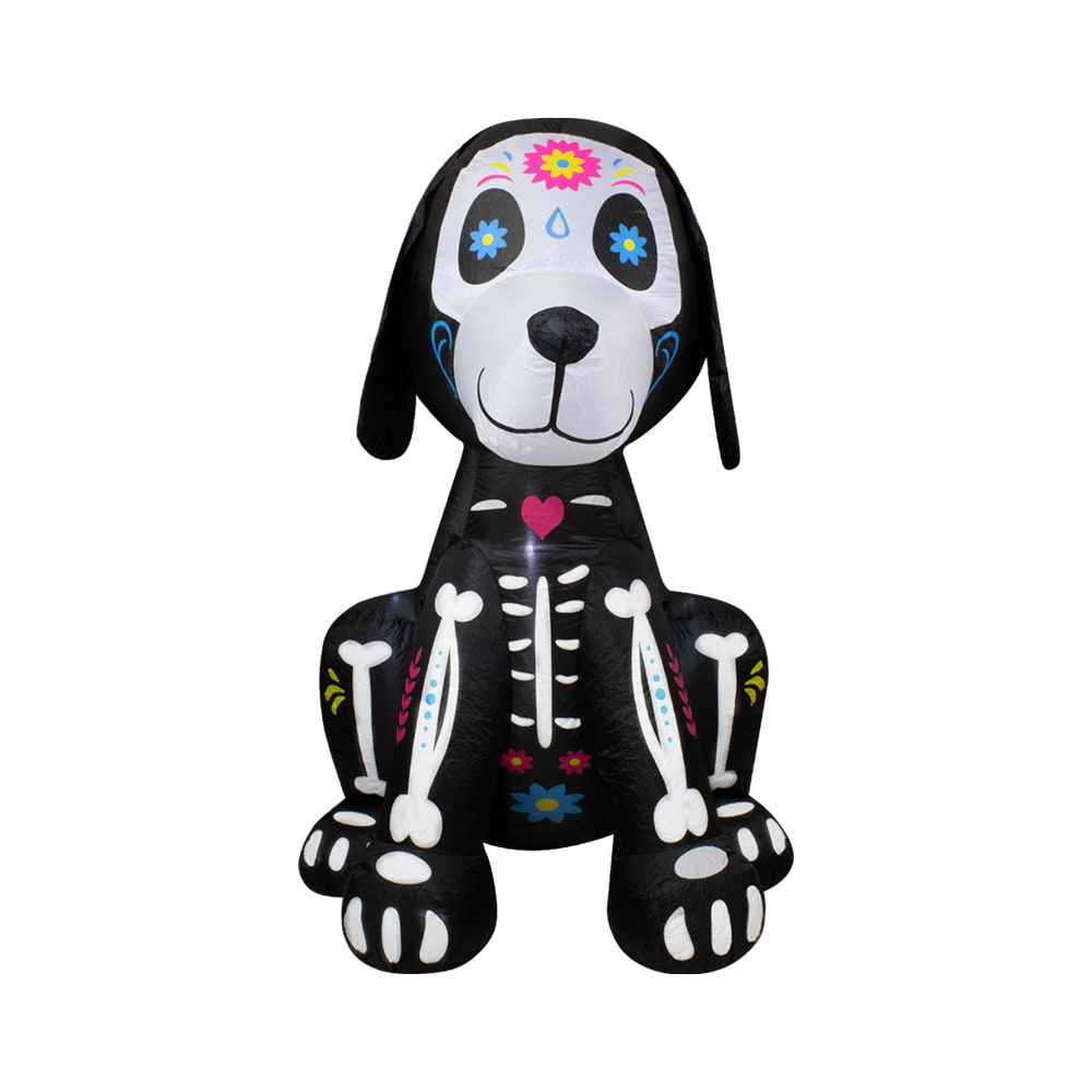 Inflable de Halloween Perro Fantasma Importadora La Merced Plástico Resistente con Iluminación Led $1,359