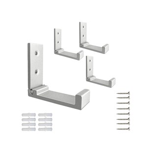 Foto 1 | Set De 4 Gancho Malubero Splegable De Aleación De Aluminio Plateado
