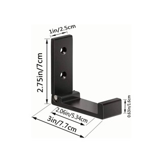 Foto 3 | Set De 4 Ganchos Plegable De Aleación De Aluminio Negro