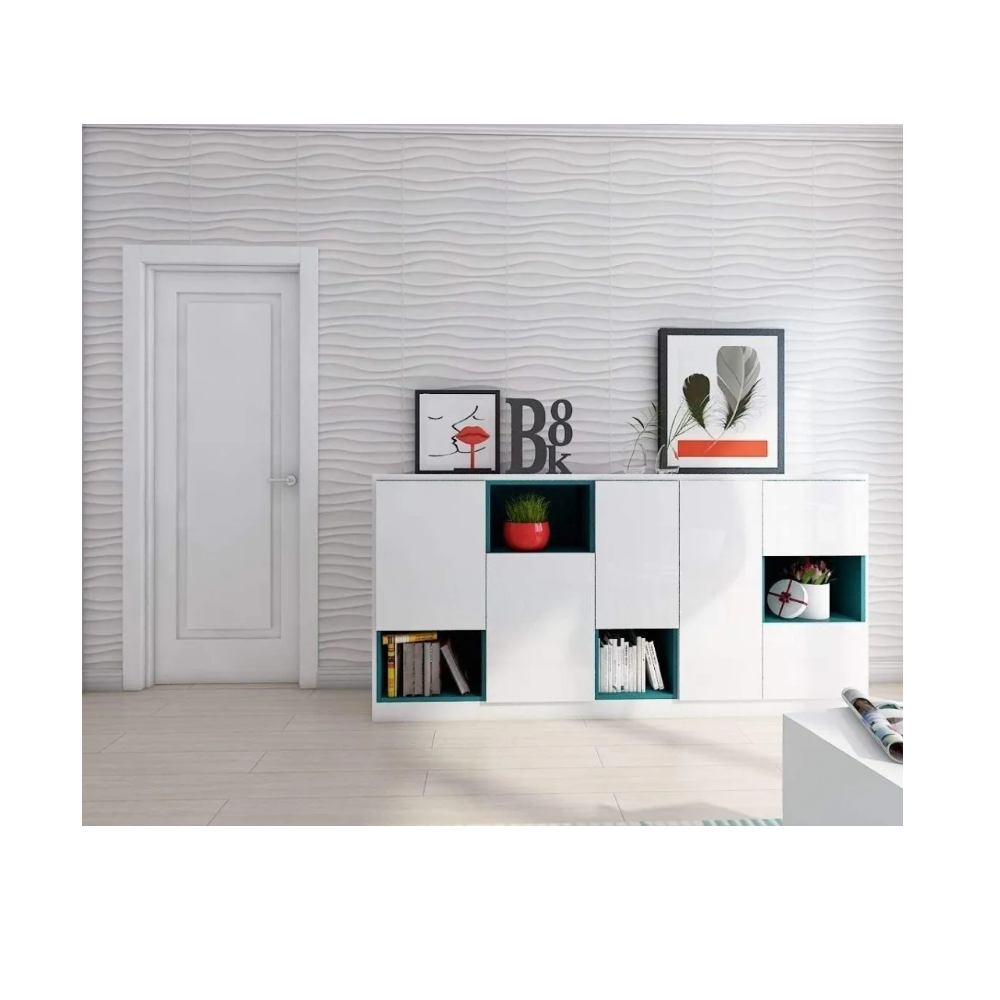 Foto 4 pulgar | Panel 3d Decoración Doble Cara Malubero 18 Piezas color Blanco