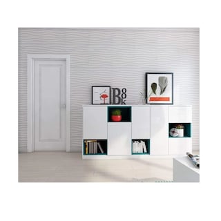Foto 3 | Panel 3d Decoración Doble Cara Malubero 18 Piezas color Blanco