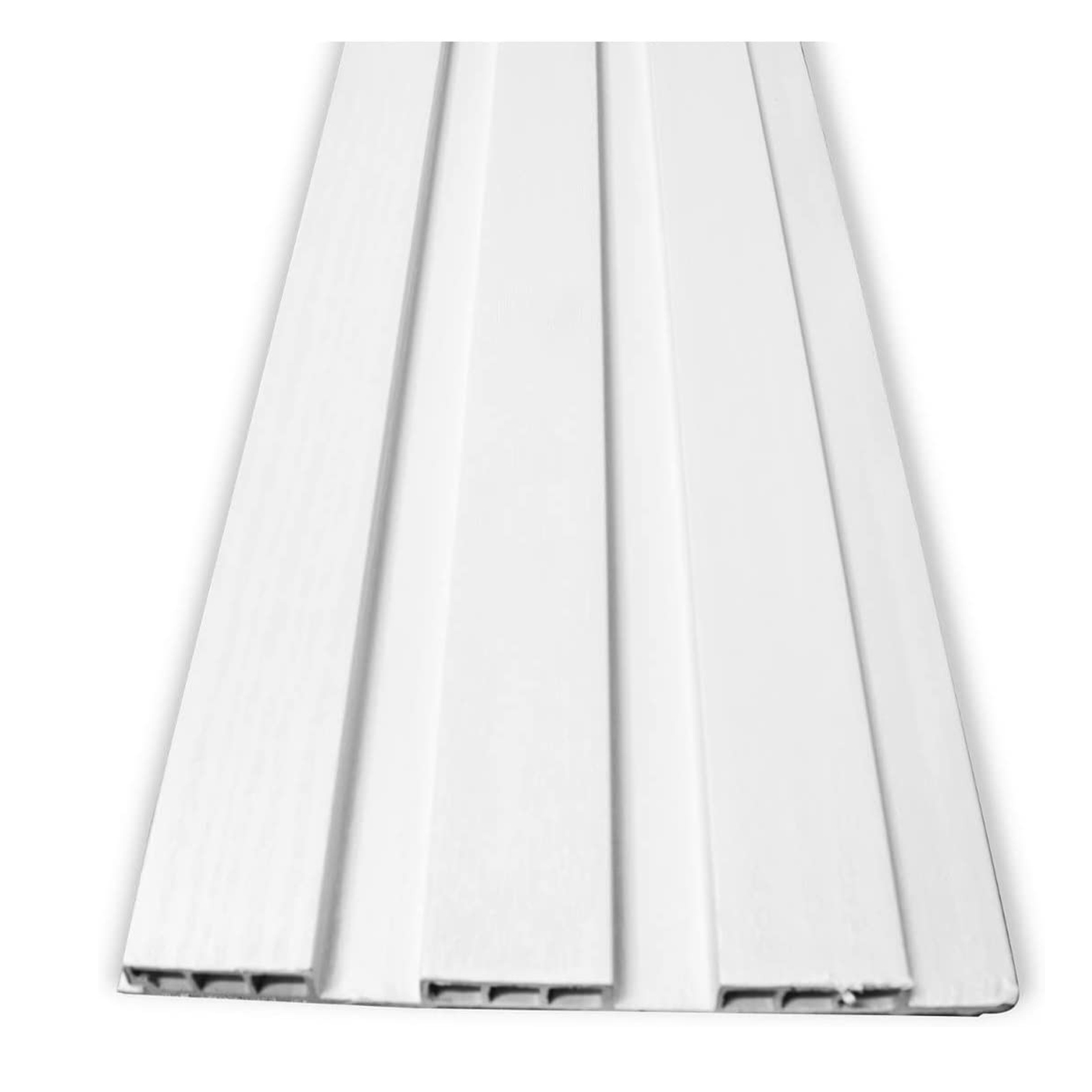Panel Decorativo para Interior XIMXI color Blanco de WPC Acanalado 3 Piezas