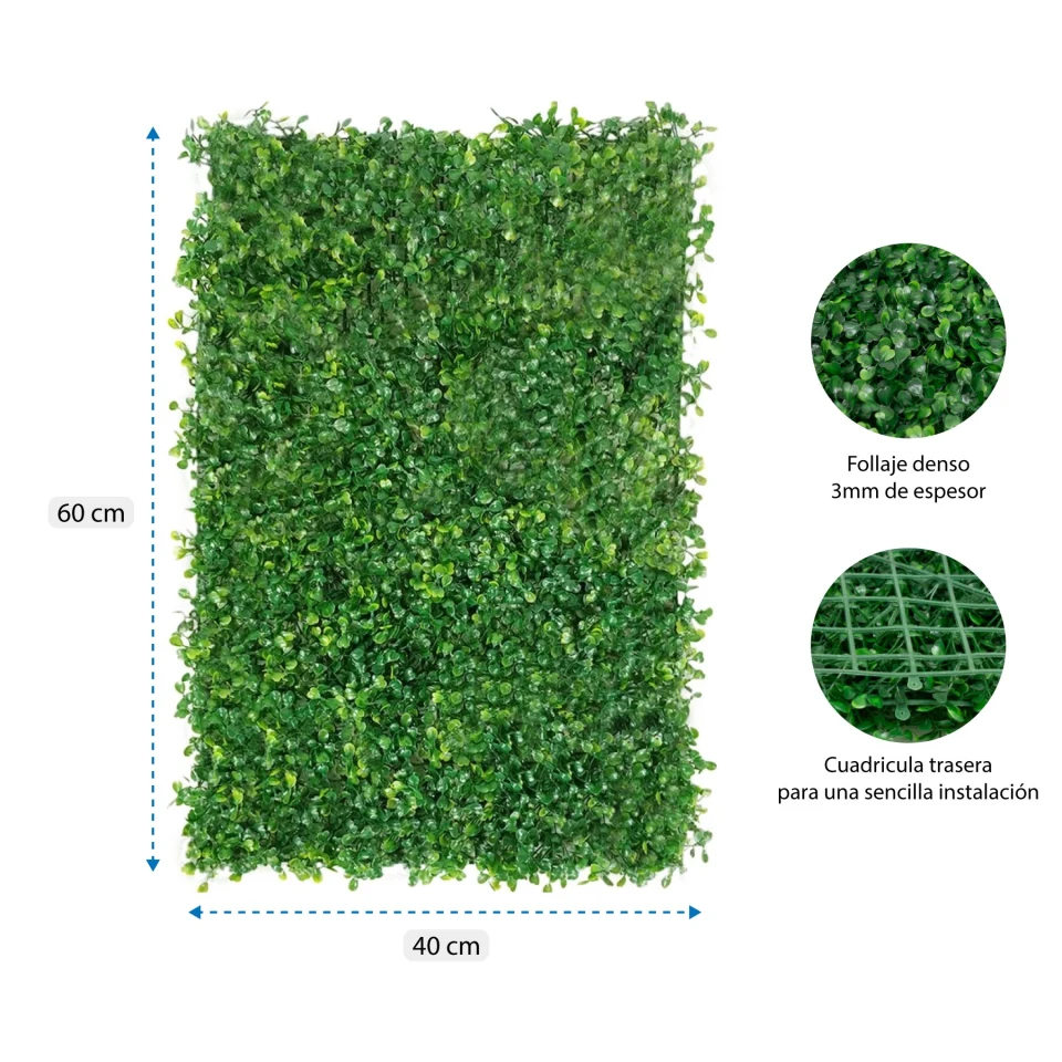 Foto 4 pulgar | Follaje Artificial Onof HMLW-02 Verde 10 Piezas de 60 x 40 cM