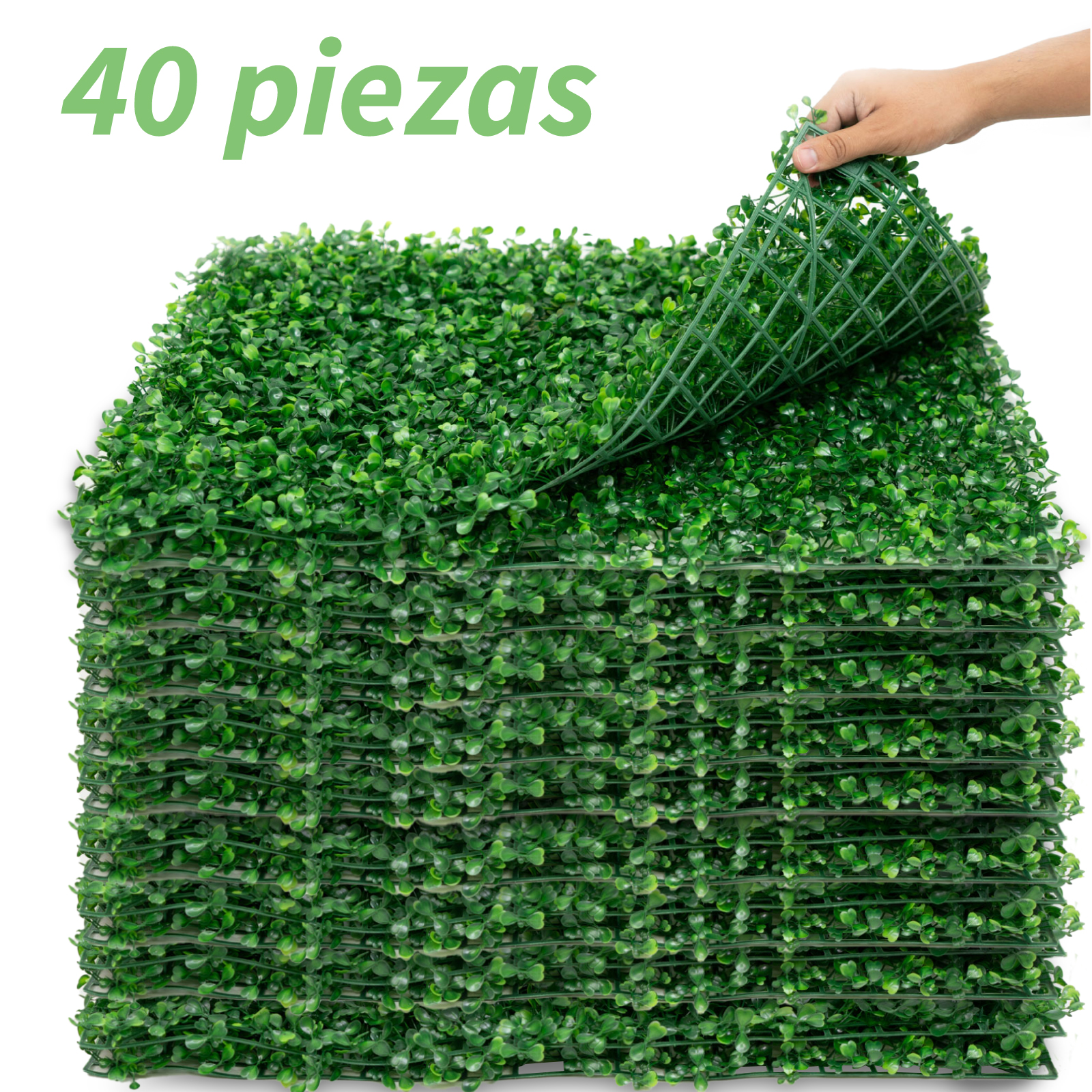 Foto 3 pulgar | Follaje Artificial Onof HMLW-02 color Verde 40 Piezas