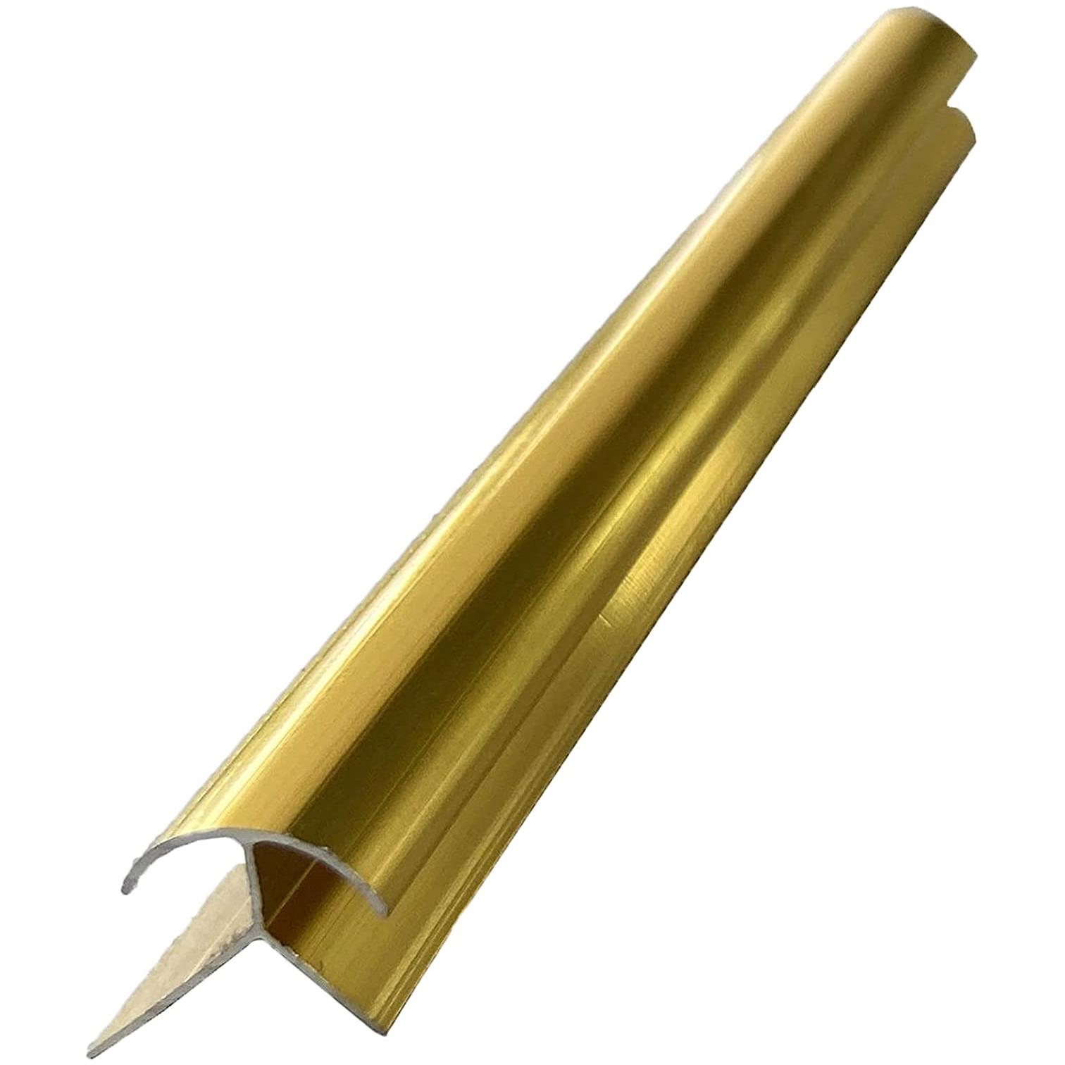 Perfil de Aluminio XIMXI XIMXI0384 color Dorado 2 Piezas 120 cm