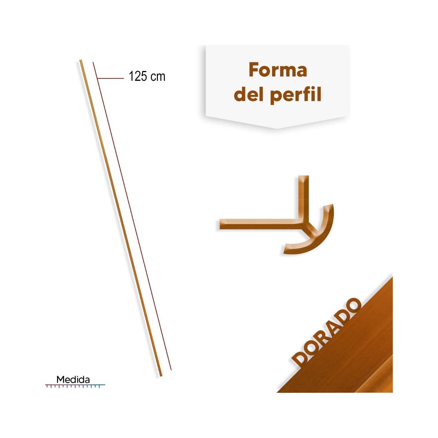 Foto 4 pulgar | Perfil de Aluminio XIMXI XIMXI0384 color Dorado 2 Piezas 120 cm