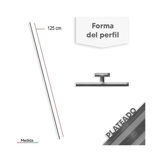Foto 3 | Perfil Ximxi Aluminio A3 dolor Plata