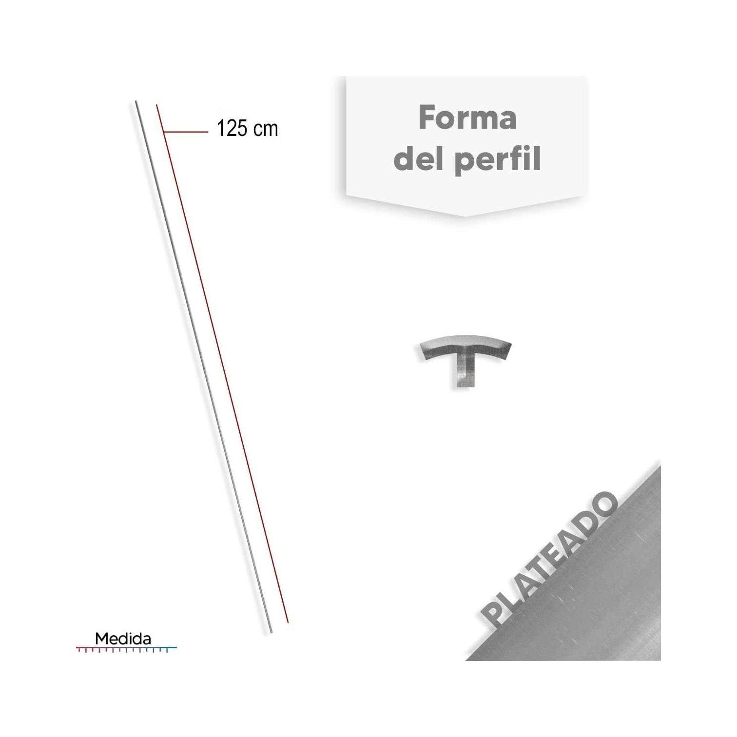 Foto 4 pulgar | Perfil de Aluminio XIMXI XIMXI0386 color Plata 2 Piezas 120 cm