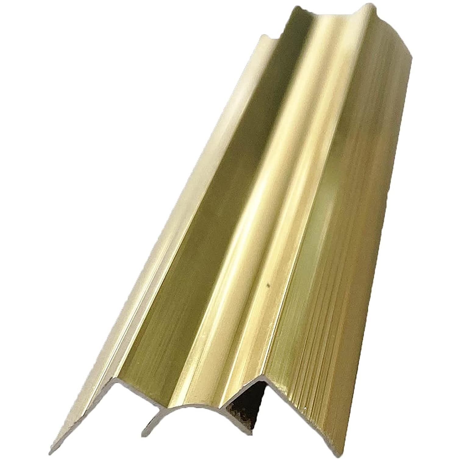 Perfil de Aluminio XIMXI XIMXI0382 color Dorado 2 Piezas 120 cm