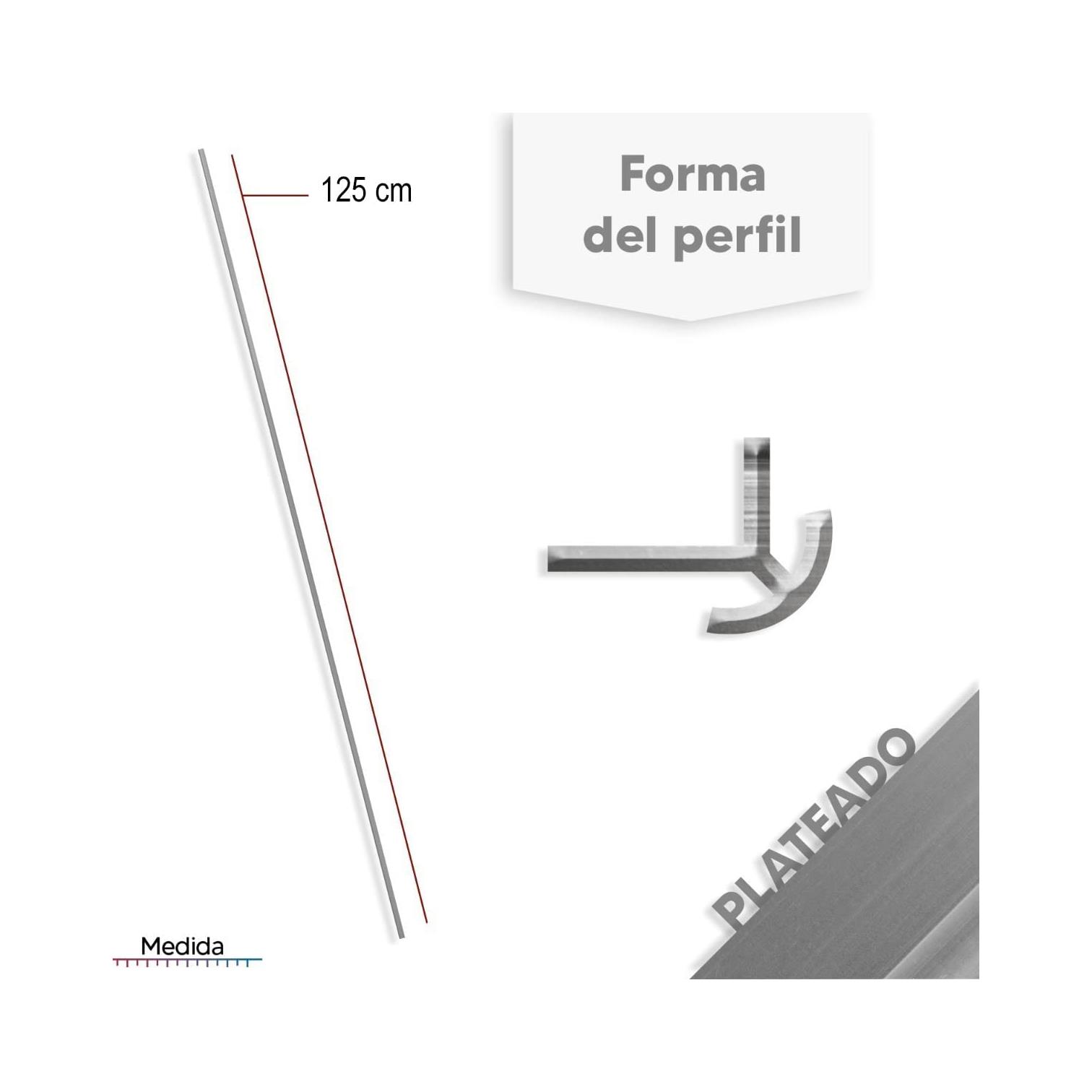 Foto 4 pulgar | Perfil Aluminio A1 XIMXI color Negro 2 Piezas 120cm