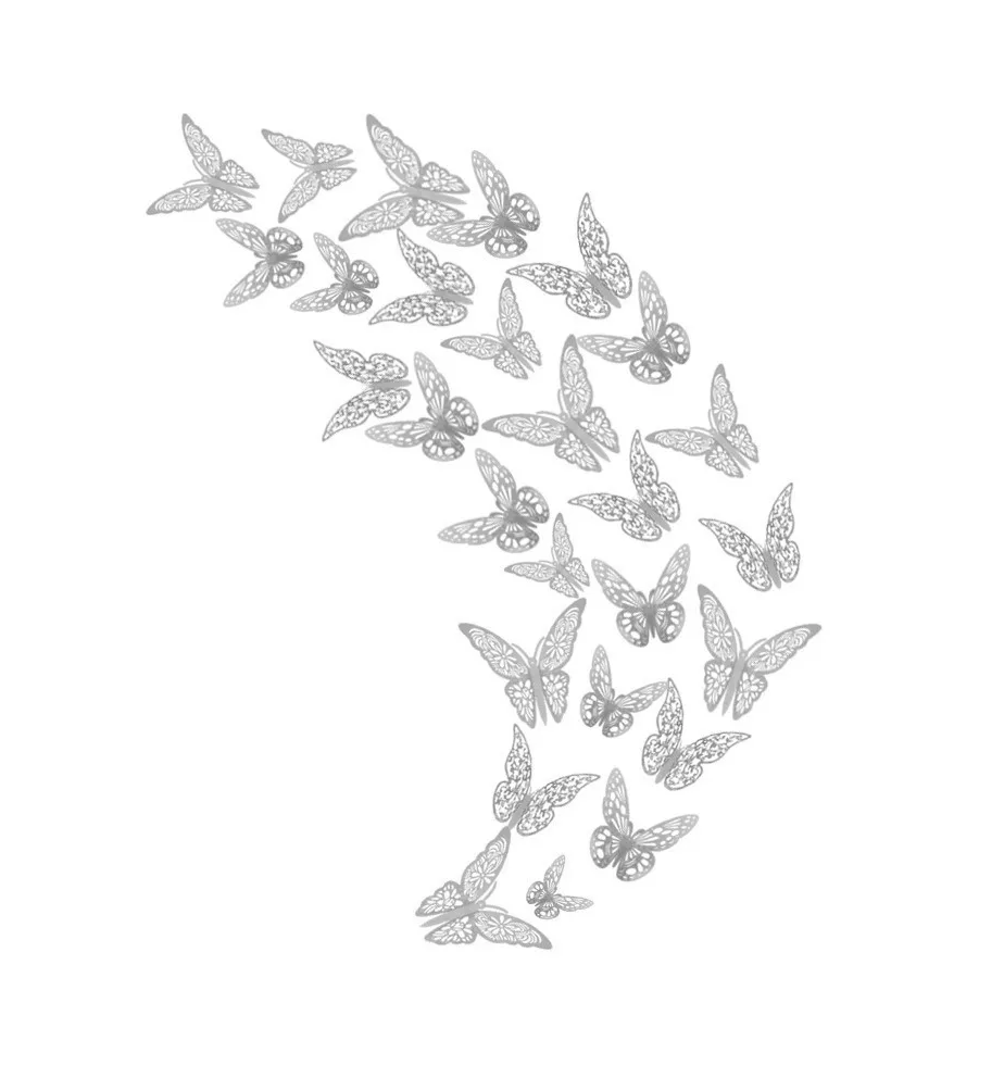 Pegatinas para Pared Belug de Mariposa 3D 144 Piezas