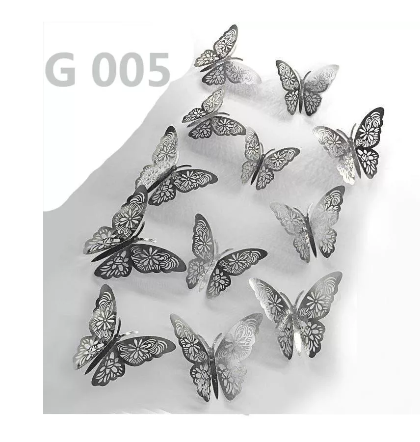 Foto 2 | Pegatinas para Pared Belug de Mariposa 3D 144 Piezas
