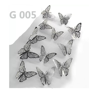 Foto 2 | Pegatinas para Pared Belug de Mariposa 3D 144 Piezas