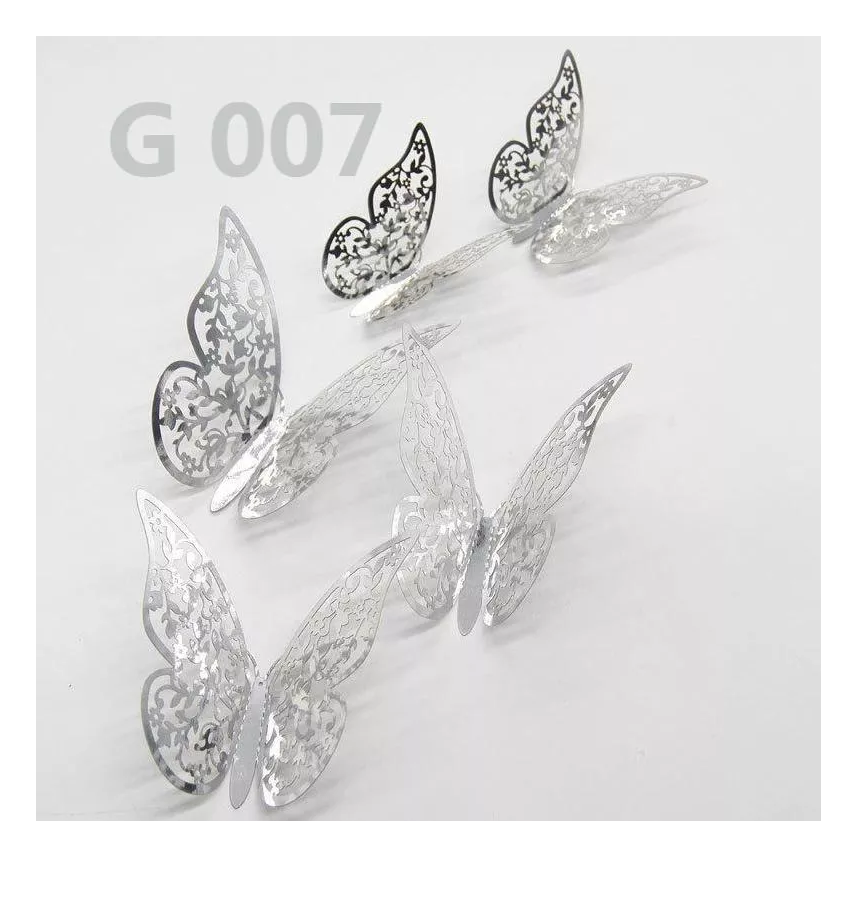 Foto 5 pulgar | Pegatinas para Pared Belug de Mariposa 3D 144 Piezas