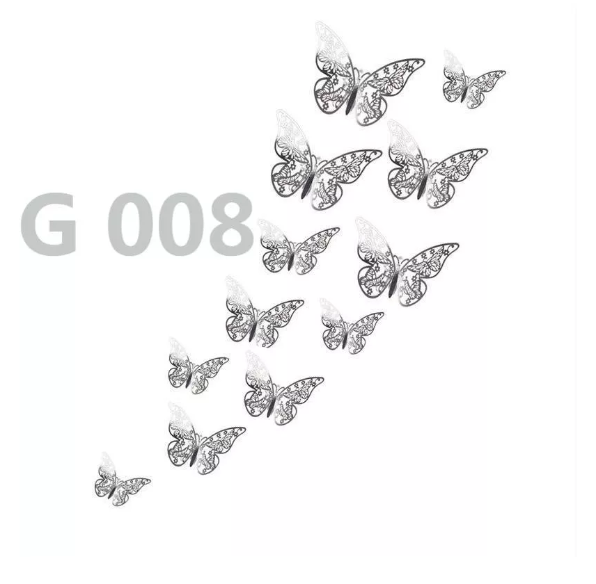 Foto 5 | Pegatinas para Pared Belug de Mariposa 3D 144 Piezas
