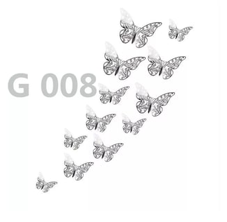 Foto 5 | Pegatinas para Pared Belug de Mariposa 3D 144 Piezas