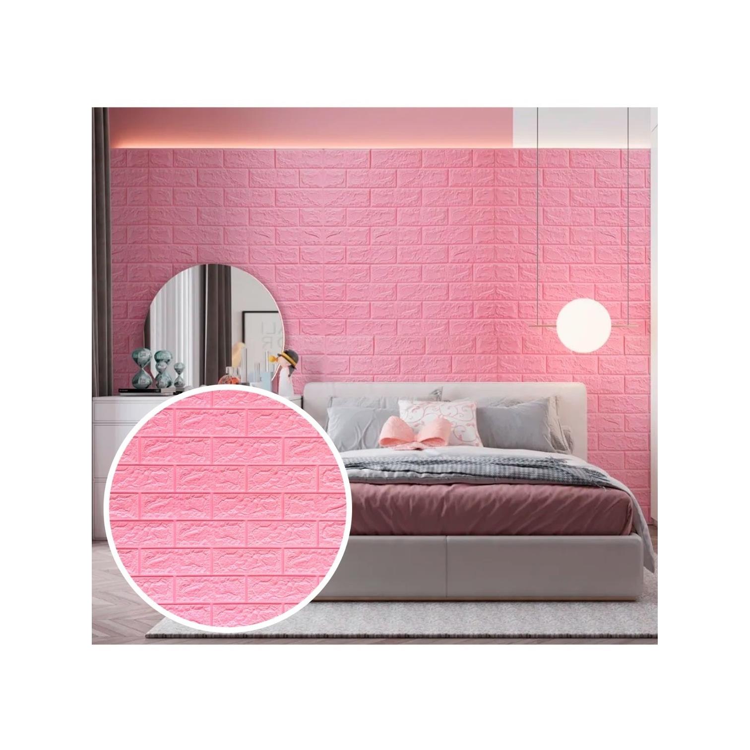 Foto 4 pulgar | Panel Decorativo 3d 70 x 77 Cm Jauz color Rosa 10 Piezas