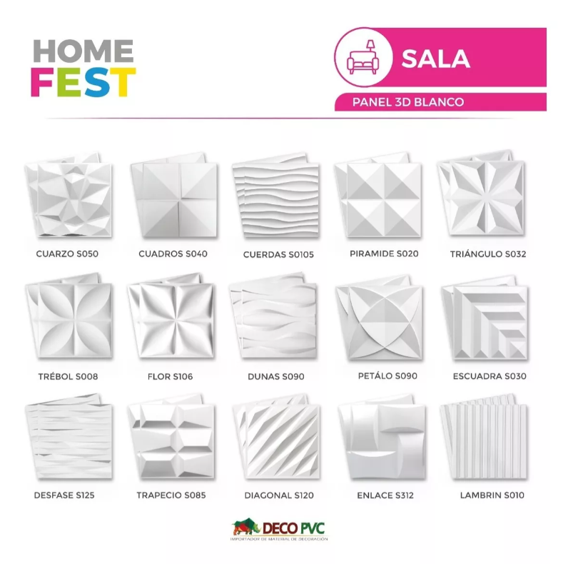 Foto 7 pulgar | Panel Decorativo S020 Pirámide 3D color Blanco 10 Piezas