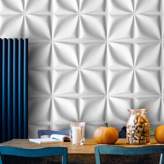 Foto 2 | Panel Decorativo S106 Flor 3D color Blanco 10 Piezas