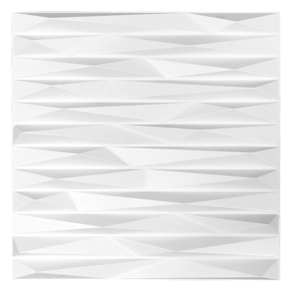 Foto 2 pulgar | Panel Decorativo S125 Desfase 3D color Blanco 10 Piezas