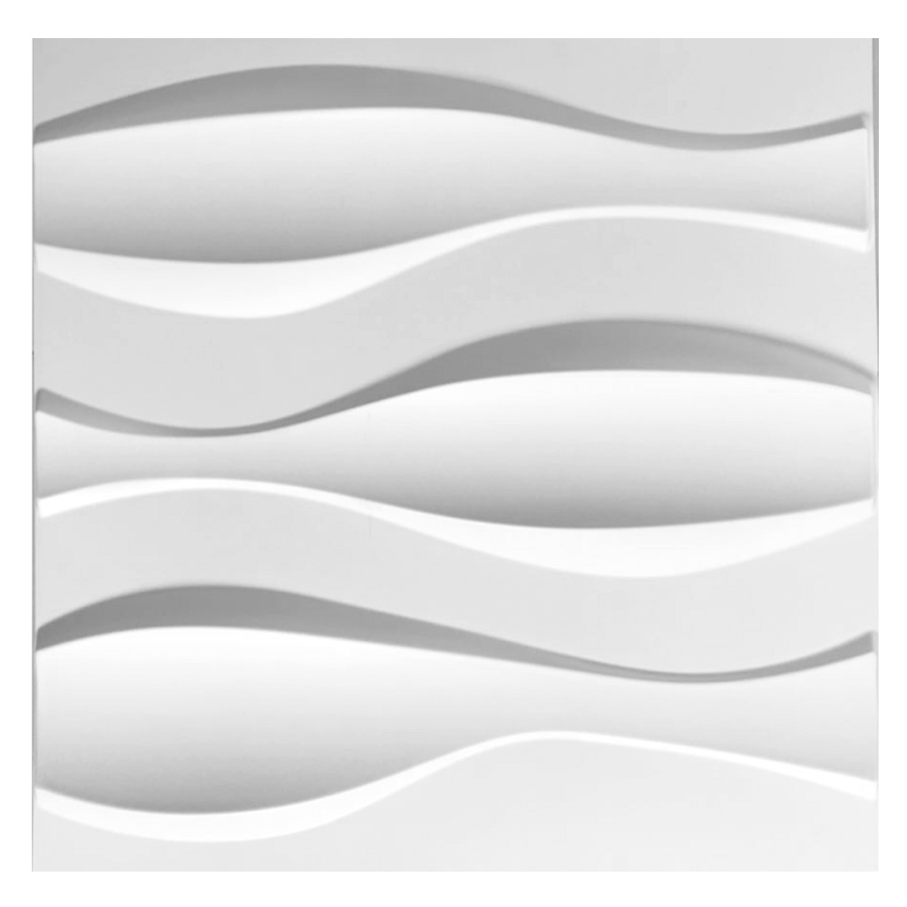 Panel Decorativo 3D Dunas S090 color Blanco 10 PZAS