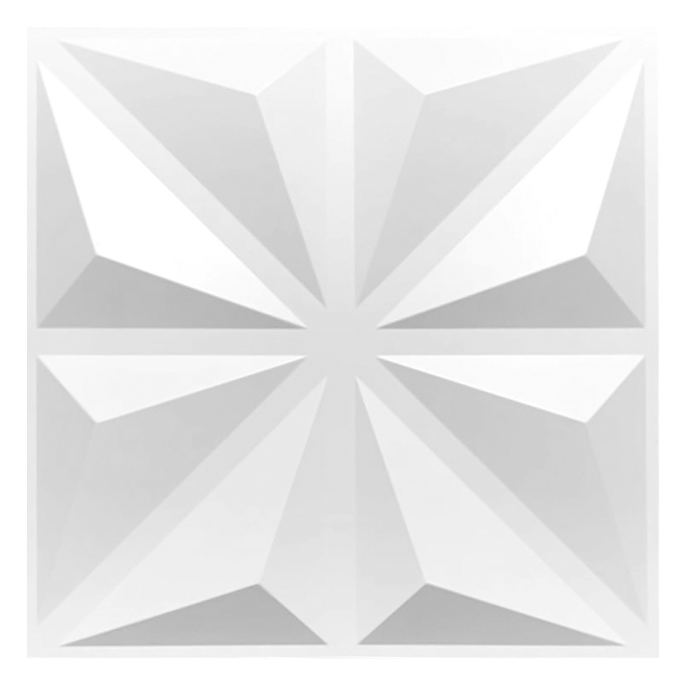 Foto 1 | Panel Decorativo 3D Triángulo S032 color Blanco 10 PZAS