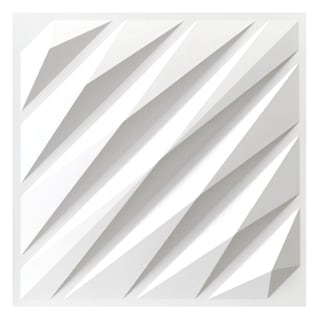 Foto 1 | Panel Decorativo 3D Diagonal S120 color Blanco 10 PZAS