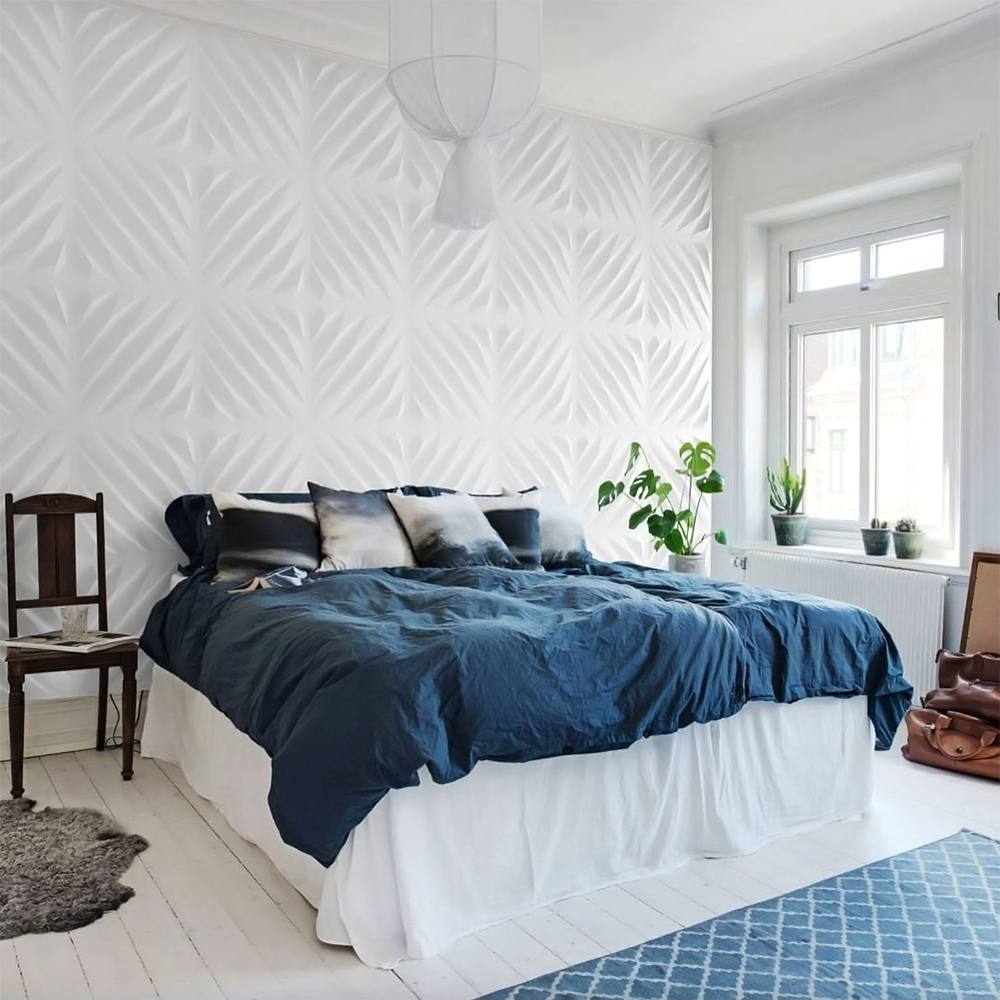 Foto 2 | Panel Decorativo 3D Diagonal S120 color Blanco 10 PZAS