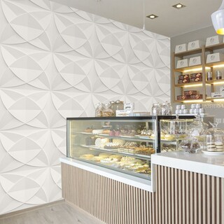 Foto 2 | Panel Decorativo 3D Pétalo S112 color Blanco 10 PZAS