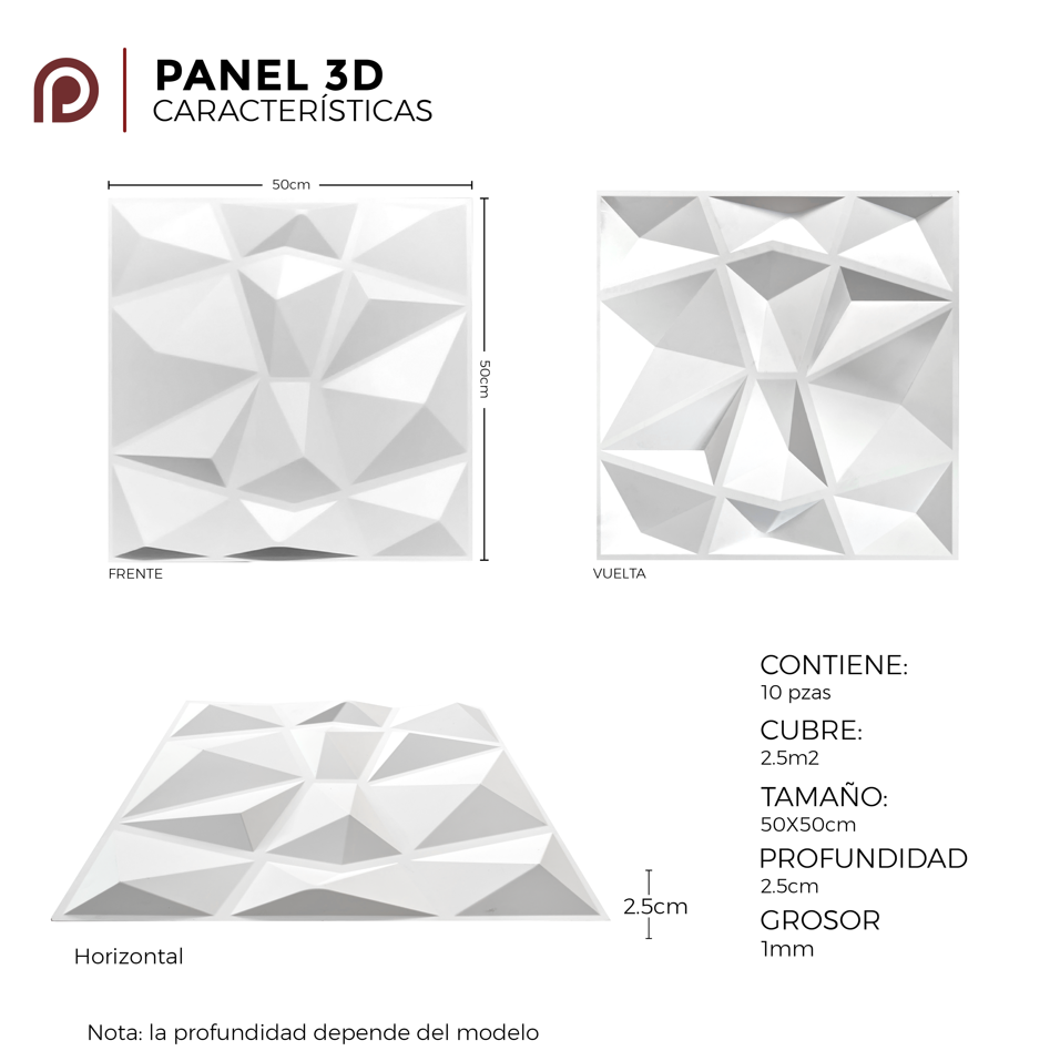 Foto 6 pulgar | Panel Decorativo 3D Pétalo S112 color Blanco 10 PZAS