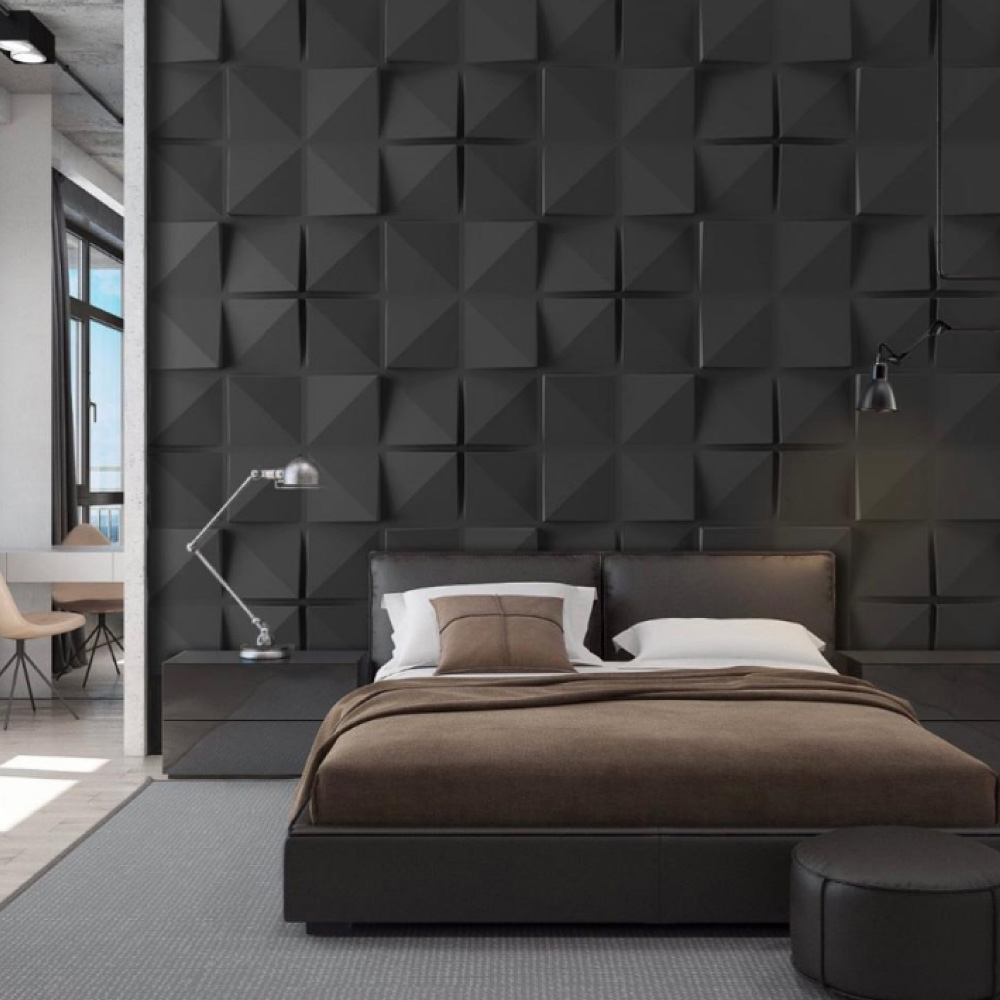 Foto 2 | Panel Decorativo 3D Cuadros S040 color Negro 10 Piezas
