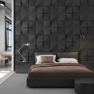 Foto 2 | Panel Decorativo 3D Cuadros S040 color Negro 10 Piezas