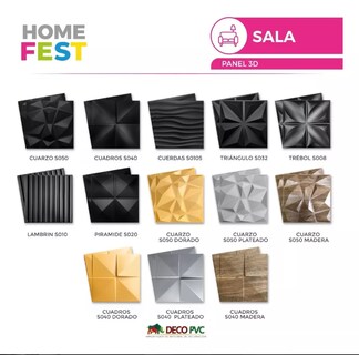 Foto 7 | Panel Decorativo 3D Cuadros S040 color Negro 10 Piezas