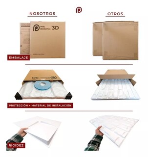 Foto 8 | Panel Decorativo 3D Cuarzo S050 Negro 10 Piezas