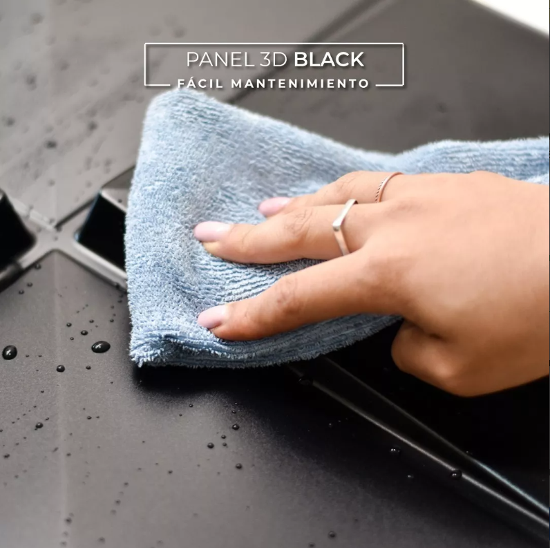 Foto 7 pulgar | Panel Decorativo 3D Triángulo S008 color Negro 10 Piezas